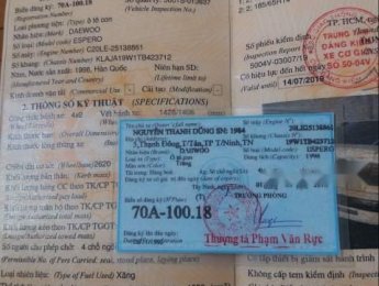Daewoo Espero 1996 - Cần bán lại xe Daewoo Espero đời 1996, màu trắng, nhập khẩu