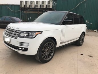LandRover Range rover HSE 2014 - Bán Rangerover HSE 3.0V6 sản xuất 2014, đăng ký 2015 tư nhân. Xe màu trắng nội thất kem bản full