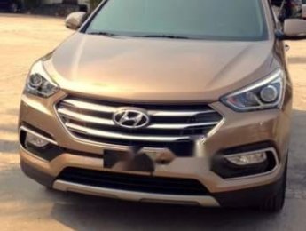 Hyundai Santa Fe 2017 - Cần bán xe Hyundai Santa Fe năm 2017, màu nâu, xe nhập