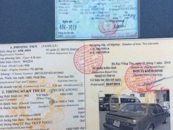 Mazda 626 1985 - Bán Mazda 626 đời 1985, màu xám, nhập khẩu nguyên chiếc