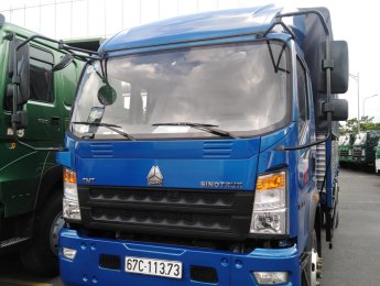 Xe tải 5 tấn - dưới 10 tấn 2019 - Thanh lý xe tải Howo 7T5, thùng 6m2 ga cơ, trả trước 180 triệu nhận xe