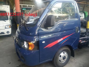 Xe tải 500kg - dưới 1 tấn   2019 - Bán xe tải 990kg JAC x99 - thùng lửng sản xuất 2019, màu xanh lam