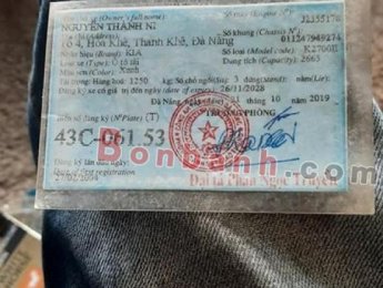 Kia K2700 2003 - Bán xe Kia K2700 đời 2003, màu xanh lam