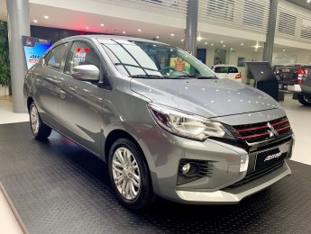 Mitsubishi Attrage 1.2 CVT 2020 - Cần bán xe Mitsubishi Attrage 1.2 CVT đời 2020, màu xám, nhập khẩu nguyên chiếc