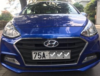 Hyundai Grand i10 2018 - Cần bán xe Hyundai Grand i10 1.2 AT năm sản xuất 2018, màu xanh lam số tự động, giá 360tr