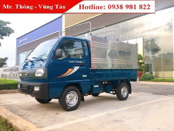 Thaco TOWNER   2022 2022 - Bán xe tải Thaco TOWNER đời 2022 tại BRVT, màu xanh thùng lửng, giao xe ngay
