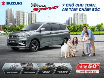 Suzuki Ertiga 2021 - Cần bán Suzuki Ertiga đời 2021, màu bạc, xe nhập, 559 triệu
