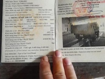 Xe tải 2,5 tấn - dưới 5 tấn 2017 - Bán xe Ben 3,45T sản xuất 2017, màu xanh lam giá cạnh tranh