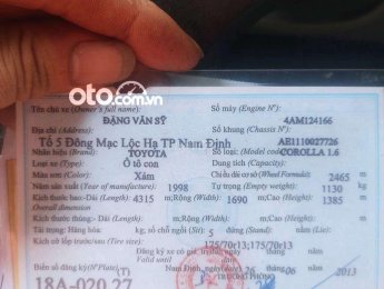 Toyota Corolla GLi 1998 - Bán Toyota Corolla GLi sản xuất năm 1998
