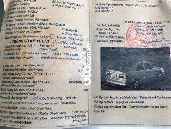 Mazda 626  MT 2003 - Xe Mazda 626 MT sản xuất 2003, màu bạc, xe nhập chính chủ