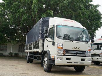 JAC N800 2022 - Xe tải 8 tấn thùng dài 7,6m, động cơ Mỹ, chỉ từ 260 triệu lấy xe