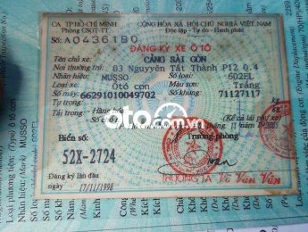 Ssangyong Musso sangyong máy dầu miễn tiếp cò láy 1999 - sangyong máy dầu miễn tiếp cò láy