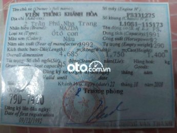 Mazda 626  -1992 nhập Nhật thanh lý nhà nước 1992 - Mazda 626-1992 nhập Nhật thanh lý nhà nước