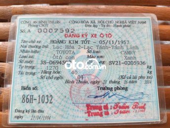 Toyota Camry xe  87 đang chạy tốt 1987 - xe camry 87 đang chạy tốt