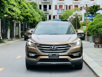 Hyundai Santa Fe AT 2018 - BÁN Ô TÔ HYUNDAI SANTAFE AT 2.4L 2 CẦU FULL OPTION, SẢN XUẤT 2019 - MÀU VÀNG CÁT