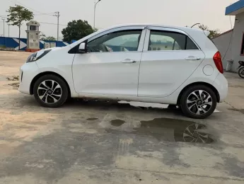 Kia Morning 2016 -  Bán xe moning SX 2016, máy 1.2 số sàn,màu trắng, nội thất kem