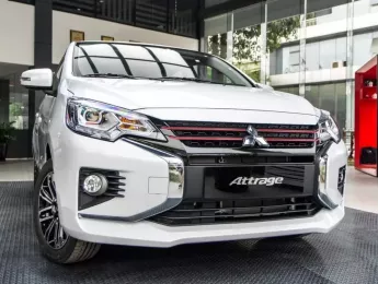 Mitsubishi Attrage 2023 - DUY NHẤT 1 XE MỚI  MITSUBISHI ATTRAGE CVT H 2023 MÀU TRẮNG GIÁ BÁN CHỈ 420 TRIỆU