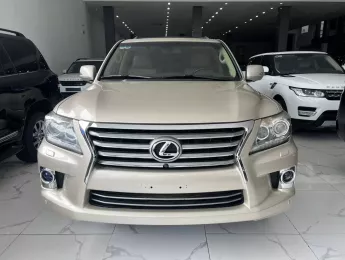 Lexus LX 570 2012 - Bán xe Lexus LX 570 sản xuất 2012, màu vàng, xe bản nhập mỹ 